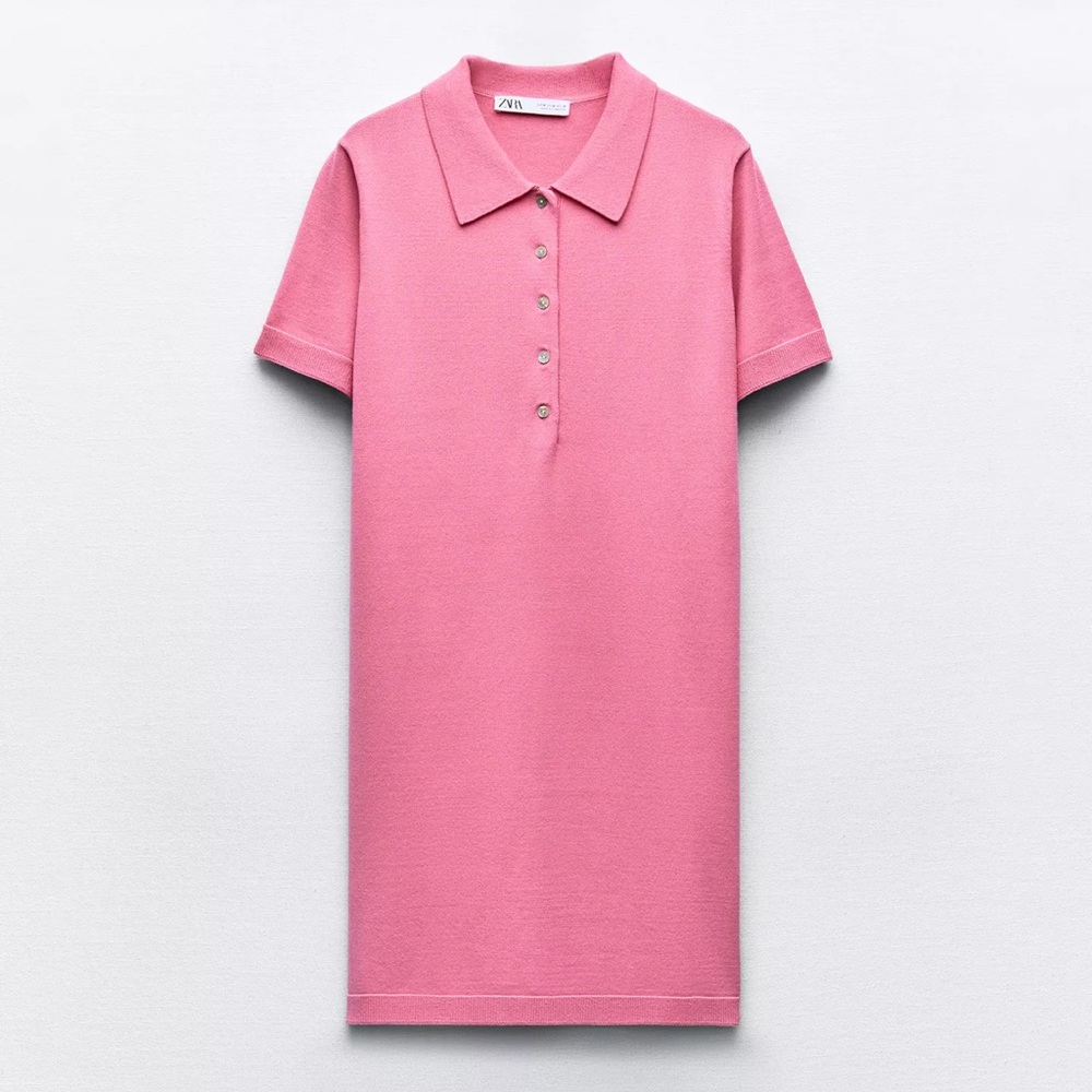 Zara Short knit Polo dress size XS